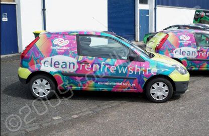 Vans wrapped by Totally Dynamic Central Scotland