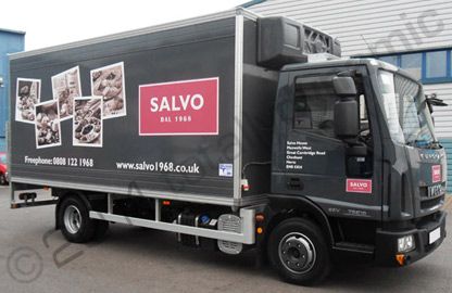 Iveco Eurocargo truck wrapped in full colour printed vinyl by Totall Dynamic North London