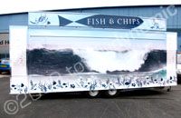 Catering trailer wrapped for Express Cafes by Totally Dynamic North London