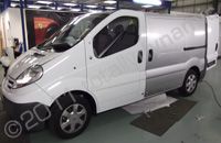 Nissan Primastar wrapped metallic silver by Totally Dynamic Lincoln