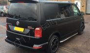 VW Transporter vinyl wrapped in a satin black van wrap