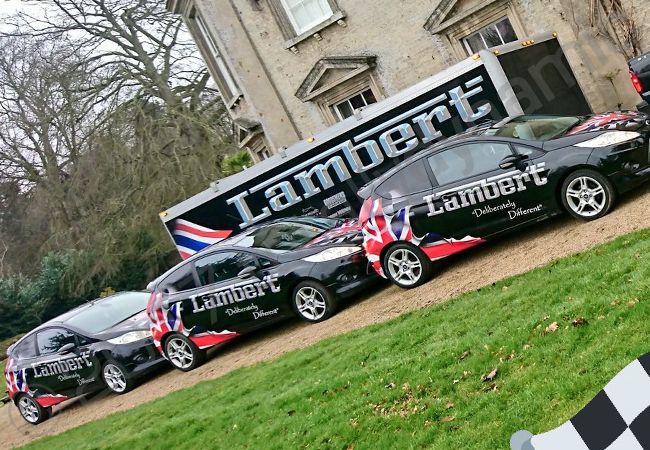 Ford Fiesta fleet vinyl wrapped for Lamberts