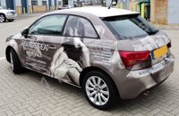 Audi A1 with printed car wrap by Totally Dynamic South London
