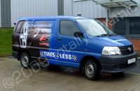 Toyota van wrapped by Totally Dynamic Leeds/Bradford