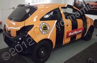 Vauxhall Corsa fully wrapped in printed design by Totally Dynamic Lincolnshire