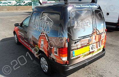 Sear Inca fully wrapped in printed vinyl by Totally Dynamic North London