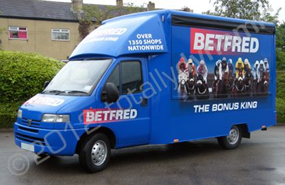Tote Van fully wrapped in printed vinyl by Totally Dynamic Leeds