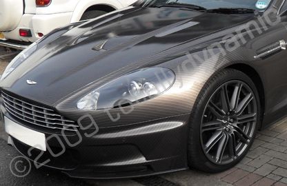 Aston Martin wrapped in carbon fibre by Totally Dynamic North London