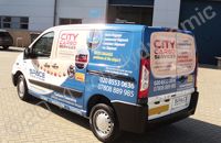 Peugeot Expert for City Cargo Services wrapped by Totally Dynamic South London
