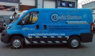 Peugeot Boxer van fully vinyl wrapped for the Drain Station