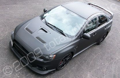 Mitsubishi wrapped matt black by Totally Dynamic North London