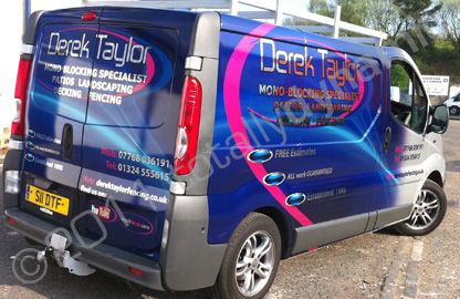 Renault Van wrapped in printed wrap by Totally Dynamic Central Scotland