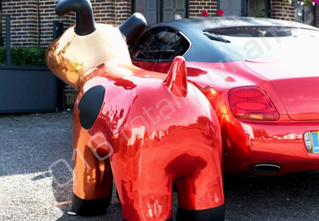Dave the Dog - fully wrapped in printed chrome vinyl