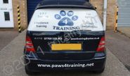 Mercedes A Class with perforated rear window and graphics by Totally Dynamic Norfolk