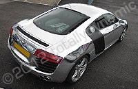 Audi R8 fully wrapped in chrome vinyl by Totally Dynamic North London