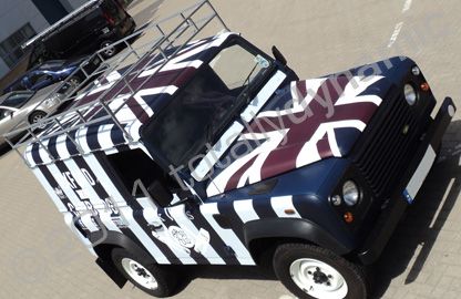 Jack Wills Defender 90 wrapped by Totally Dynamic South London
