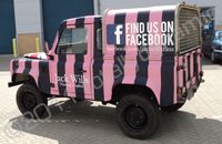 Land Rover 90 wrapped for Jack Wills by Totally Dynamic South London