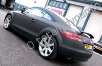 Audi TT wrapped matt black by Totally Dynamic North London
