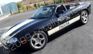 Jaguar XK8 wrapped gloss black by Totally Dynamic North London