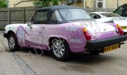 MG Midget wrapped by Totally Dynamic Leeds/Bradford