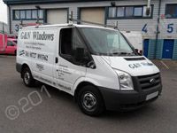 Ford Transit wrapped in full colour printed design by Totally Dynamic North London