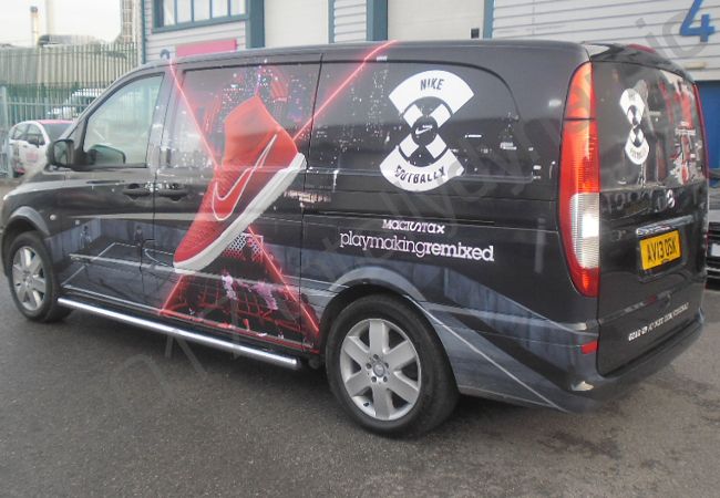 Mercedes Vito van fleet vinyl wrapped for NIKE