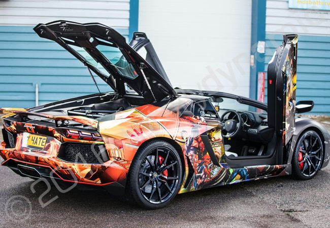 Lamborghini Aventador wrapped for the 2016 Modball Rally