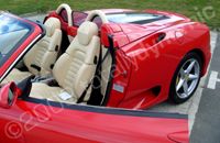 Ferrari F360 wrapped red by Totally Dynamic Leeds/Bradford