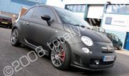 Fiat 500 wrapped matt black by Totally Dyamic North London