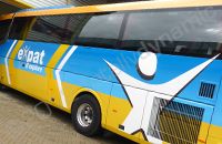Coach for fully wrapped in EXPATS livery by Totally Dynamic Milton Keynes