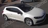 VW Scirocco wrapped pearlescent white by Totally Dynamic North London