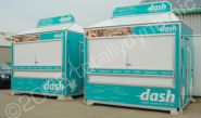 2 Dash Kiosks wrapped by Totally Dynamic North London