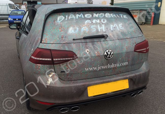 VW Golf fully vinyl wrapped for Diamond Brite