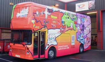 Double Decker Bus - wrapped by Totally Dynamic South Lancashire