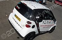 Smart car wrapped matte printed wrap by Totally Dynamic North London