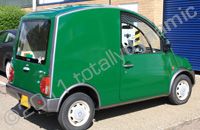 Nissan S-Cargo van wrapped green by Totally Dynamic Norfolk