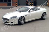 Aston Martin DB9 wrapped pearlescent white by Totally Dynamic Leeds/Bradford