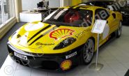 Ferrari wrapped with a printed wrap plus carbon fibre by Totally Dynamic Leicester