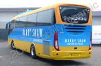 Coach fully wrapped in printed vinyl film by Totally Dynamic Milton Keynes