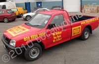 Mitsubishi L200 full wrap for Big & Red Storage by Totally Dynamic North London