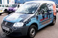 VW Caddy wrapped by Totally Dynamic North London
