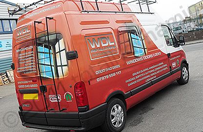 Renault Master van wrapped in printed design by Totally Dynamic North London