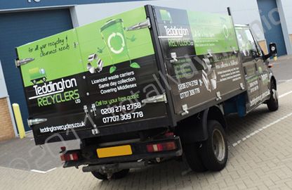 Ford Transit double cab wrapped in printed wrap by Totally Dynamic South London