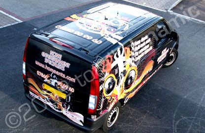 Van wrapped by Totally Dynamic North London