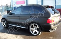 BMW X5 wrapped matt black by Totally Dynamic North London