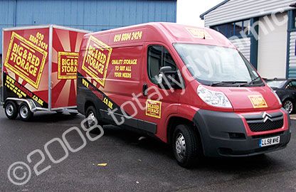 Citroen Relay and trailer wrapped by Totally Dynamic North London