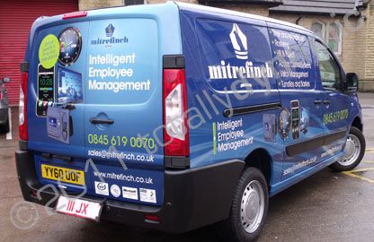 Citreon Dispatch wrapped in printed design by Totally Dynamic Leeds/Bradford