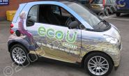 Smart Car designed and wrapped by Totally Dynamic Birmingham