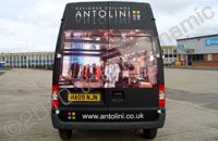 Ford van wrapped for Antolini Designer Ceilings by Totally Dynamic Leeds/Bradford