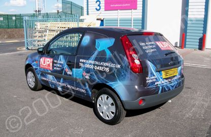 Van wrapped by Totally Dynamic North London